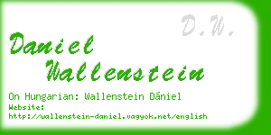 daniel wallenstein business card